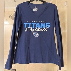 Tennessee Titans Navy Blue V-Neck Shirt
